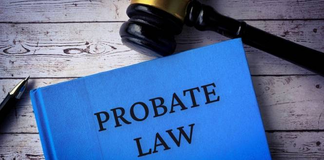 probate law and gavel on a table