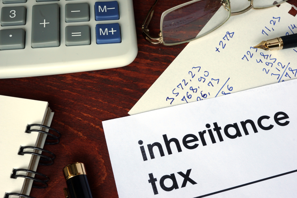 inheritance tax written on a paper