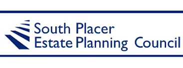 Logo of South Placer Estate Planning Council with blue text and geometric design.